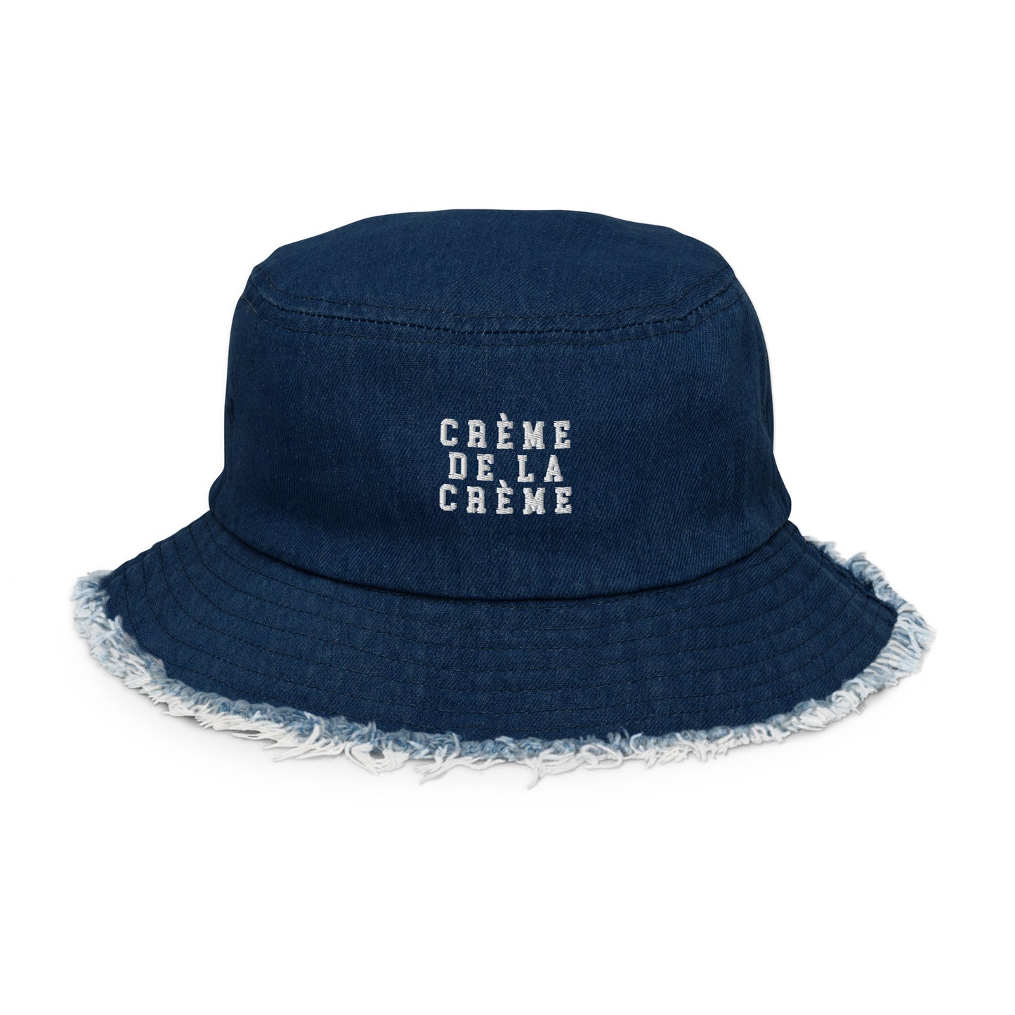 CDLC Distressed denim bucket hat