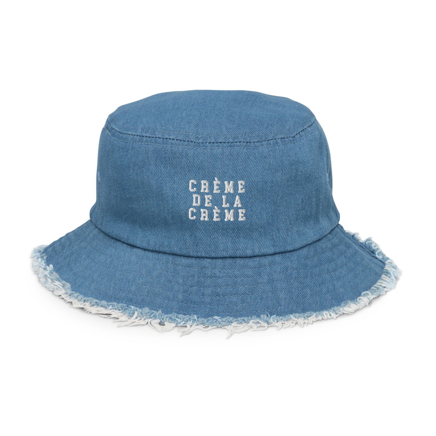 CDLC Distressed denim bucket hat