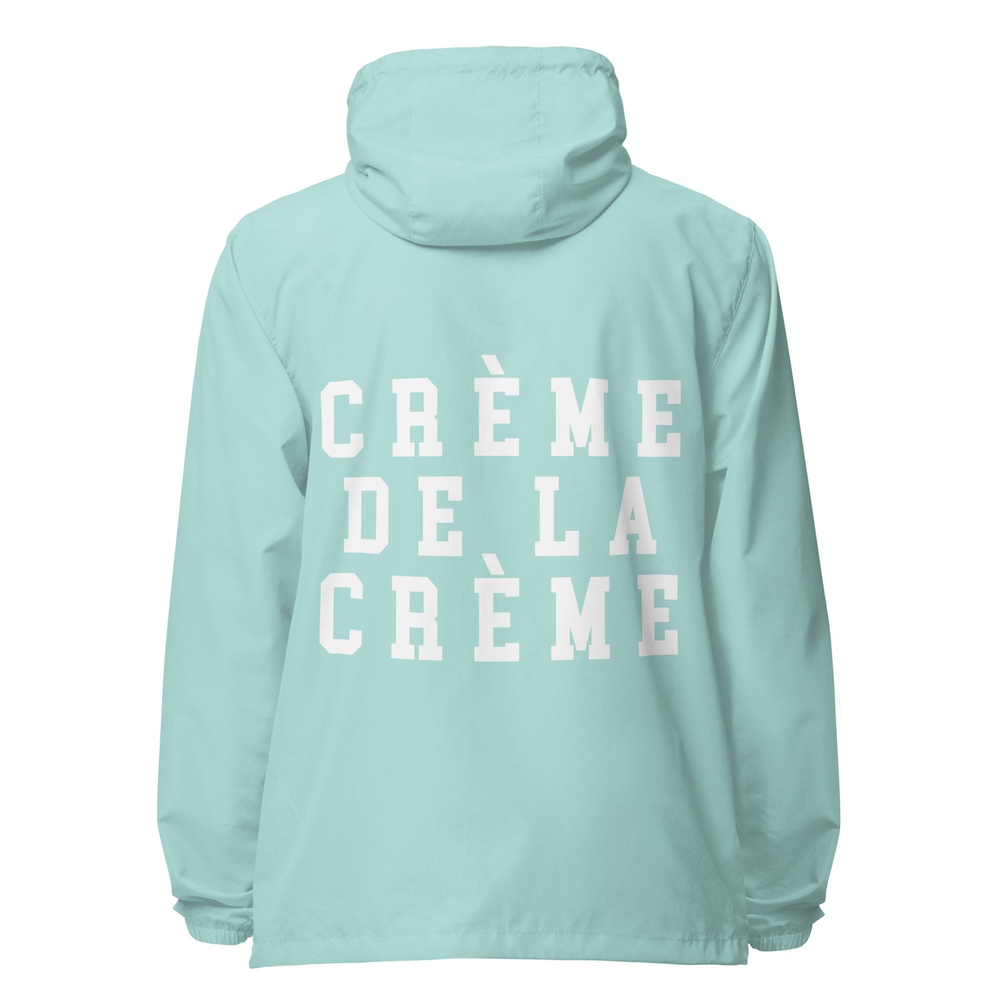 LA CRÈME Unisex lightweight zip up windbreaker