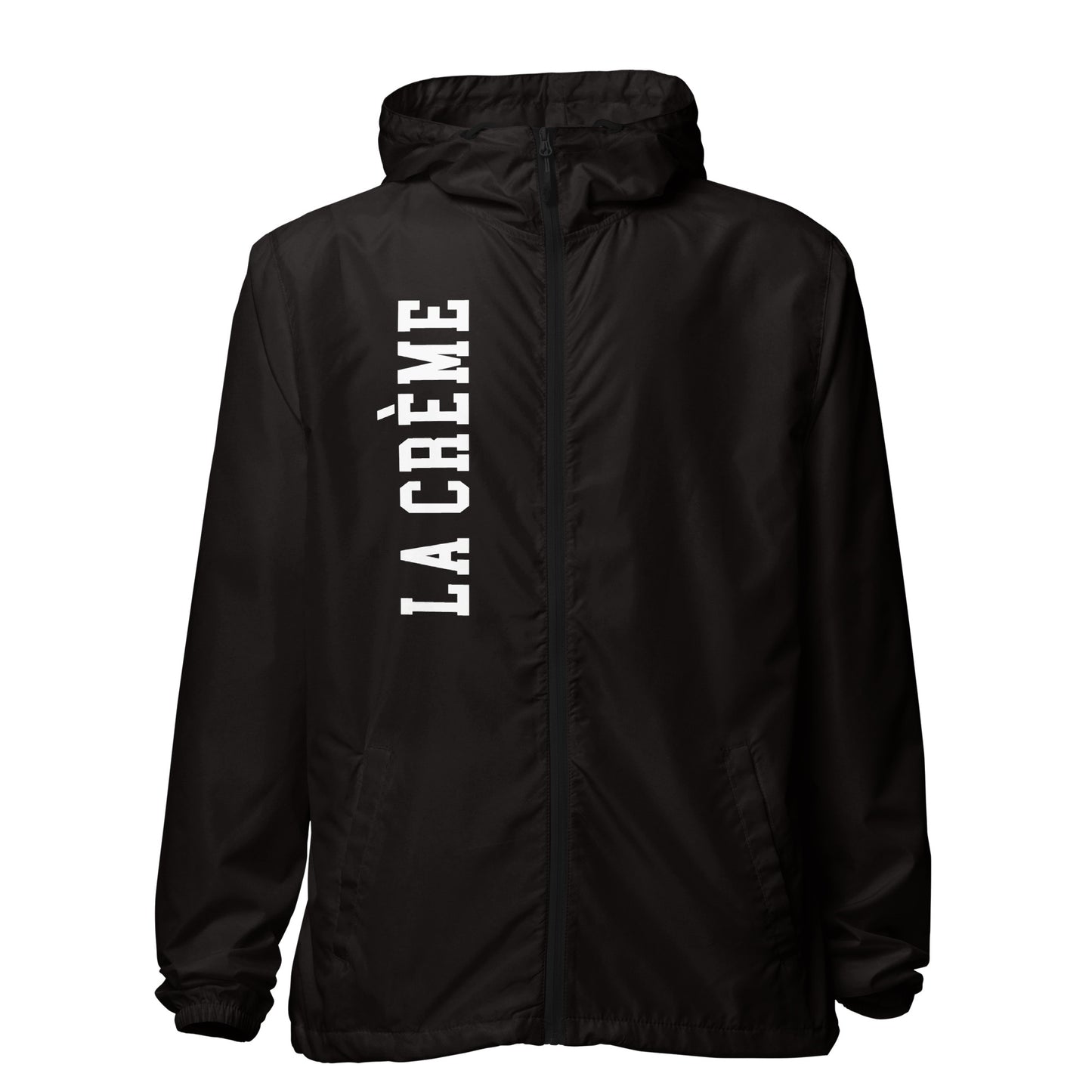 LA CRÈME Unisex lightweight zip up windbreaker