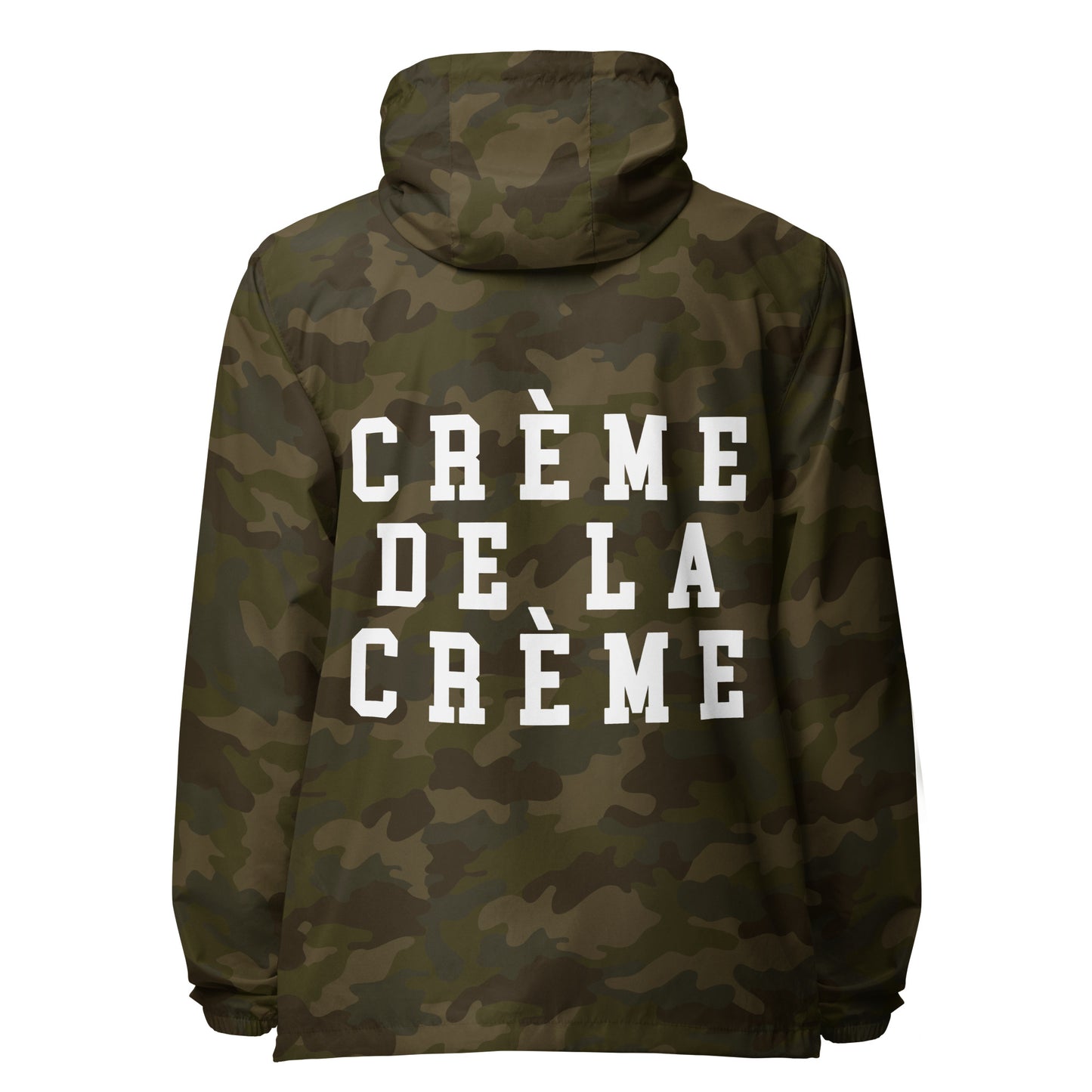 LA CRÈME Unisex lightweight zip up windbreaker