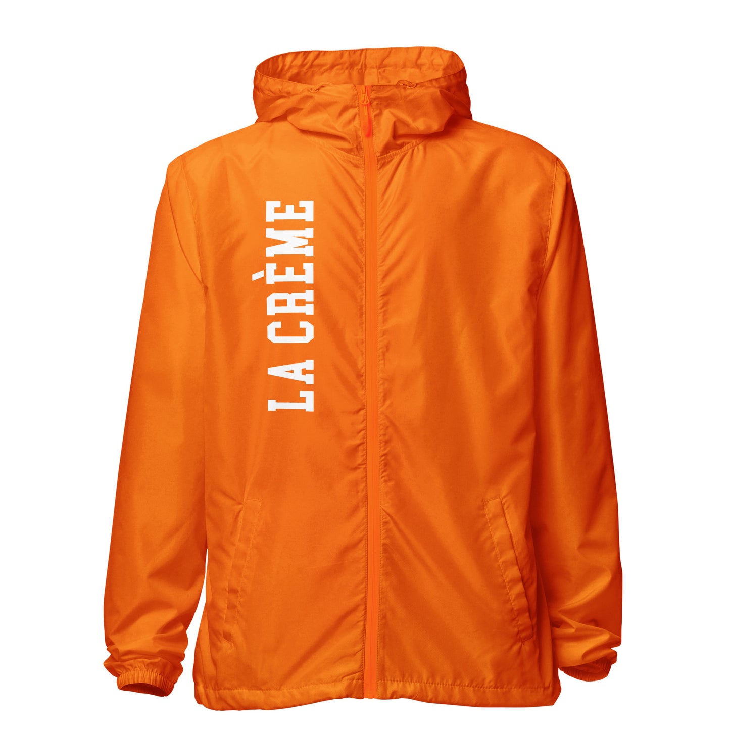 LA CRÈME Unisex lightweight zip up windbreaker