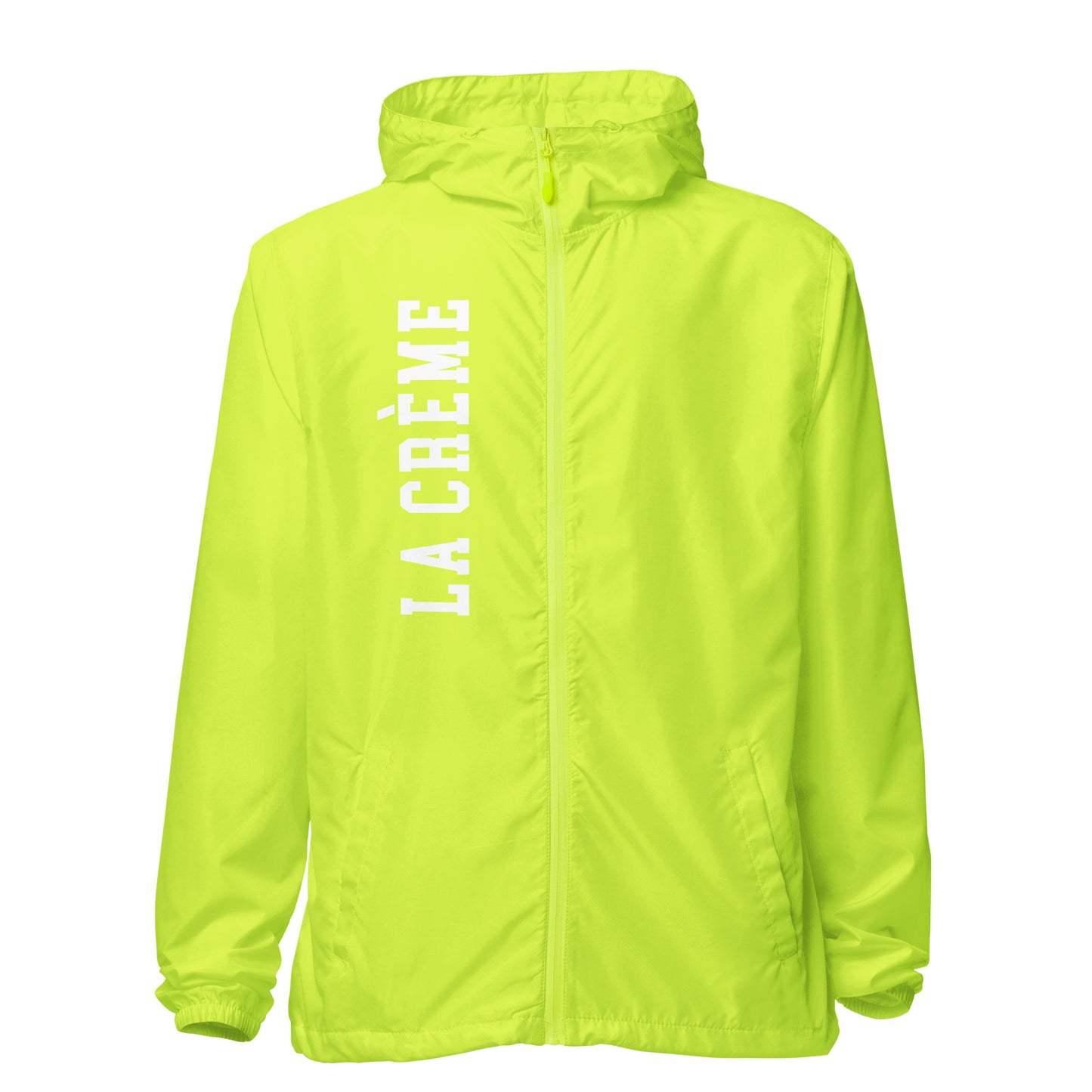 LA CRÈME Unisex lightweight zip up windbreaker