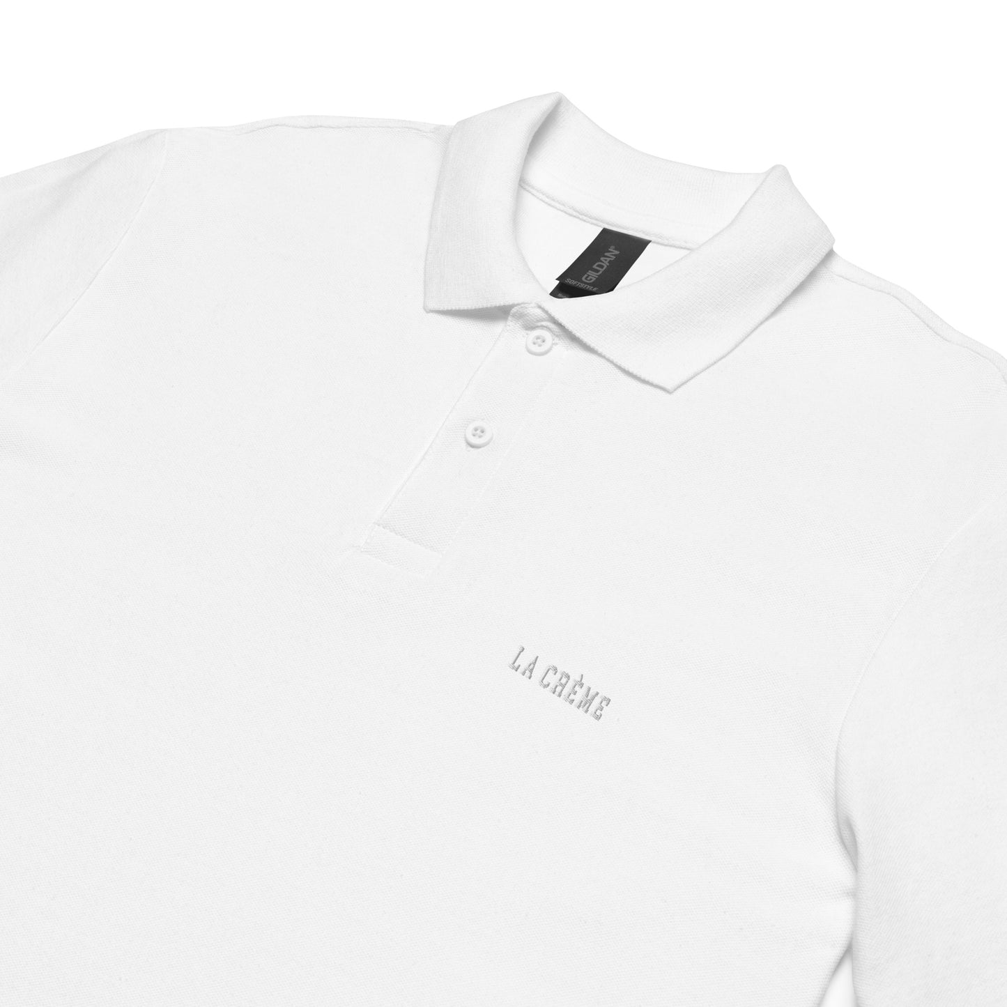 LA CRÈME Unisex pique polo shirt